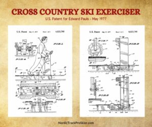 Cross Country Ski Exerciser Patent Drawings NordicTrack